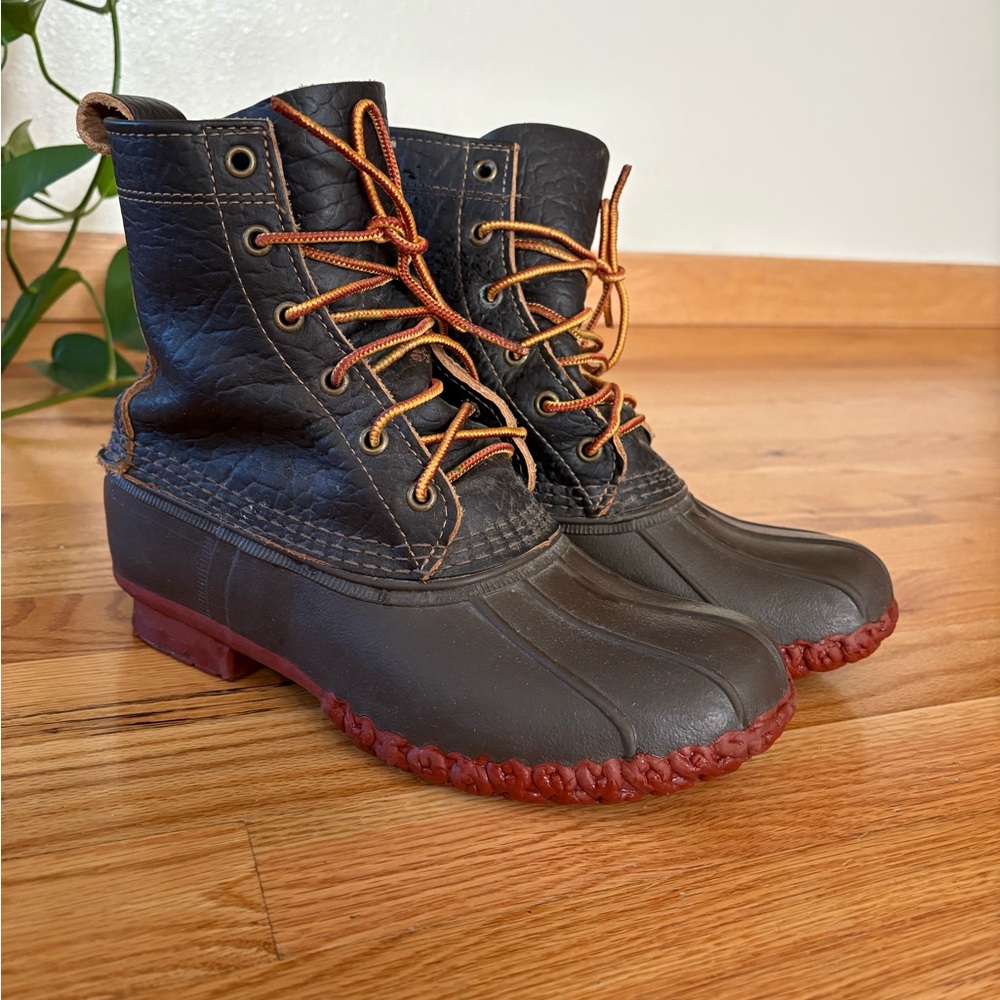 L.L. Bean Brown Leather Duck Boots